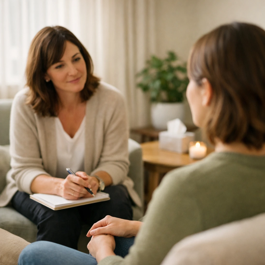 Individual therapy session in a comfortable, confidential setting